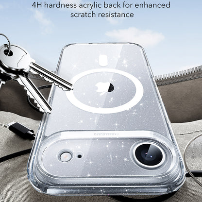Puzdro MagSafe pre Apple iPhone 17 Air, ESR, Classic Hybrid Shimmer, Transparentné
