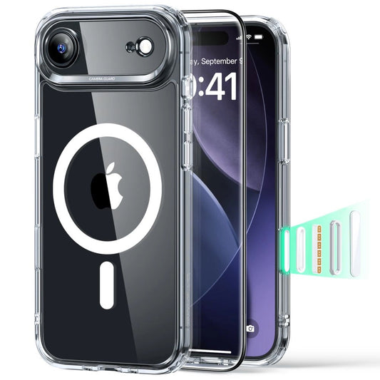 Puzdro MagSafe pre Apple iPhone 17 Air, ESR, Classic Hybrid so Screen Protector, Transparentné