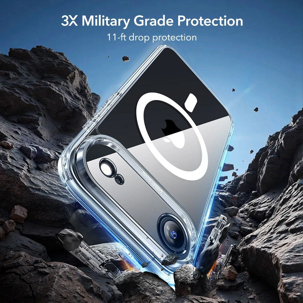 Puzdro MagSafe pre Apple iPhone 17 Air, ESR, Classic Hybrid so Screen Protector, Transparentné