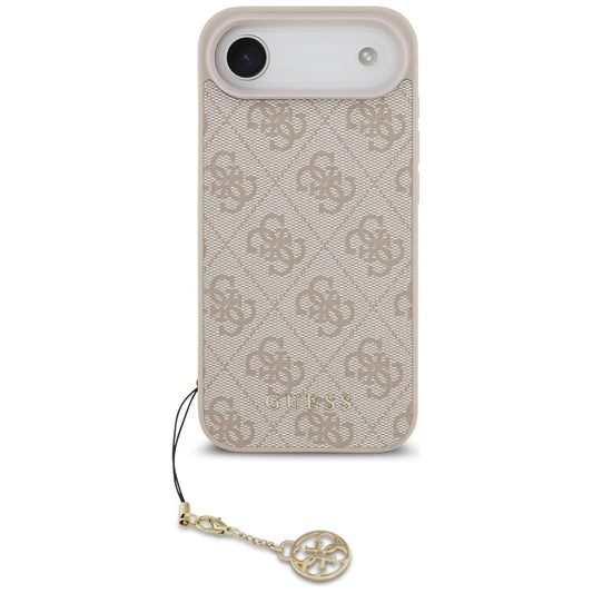 Puzdro MagSafe pre Apple iPhone 17 Air, Guess, 4G Charm Cradle, Ružové