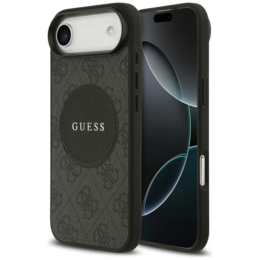 Puzdro MagSafe pre Apple iPhone 17 Air, Guess, 4G Circle Classic Logo, Čierne