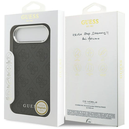 Puzdro MagSafe pre Apple iPhone 17 Air, Guess, 4G Classic Logo, Čierne