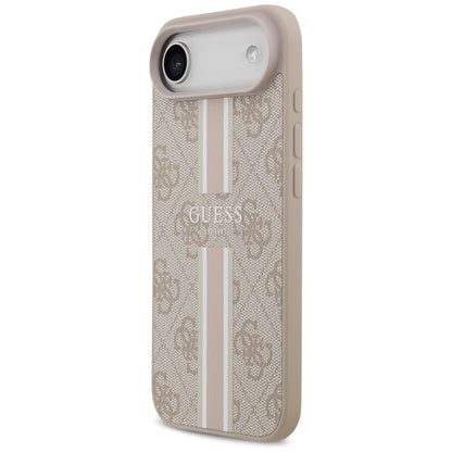 Puzdro MagSafe pre Apple iPhone 17 Air, Guess, 4G Printed Stripes, Ružové