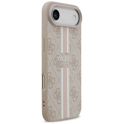 Puzdro MagSafe pre Apple iPhone 17 Air, Guess, 4G Printed Stripes, Ružové
