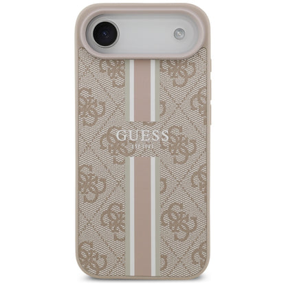Puzdro MagSafe pre Apple iPhone 17 Air, Guess, 4G Printed Stripes, Ružové