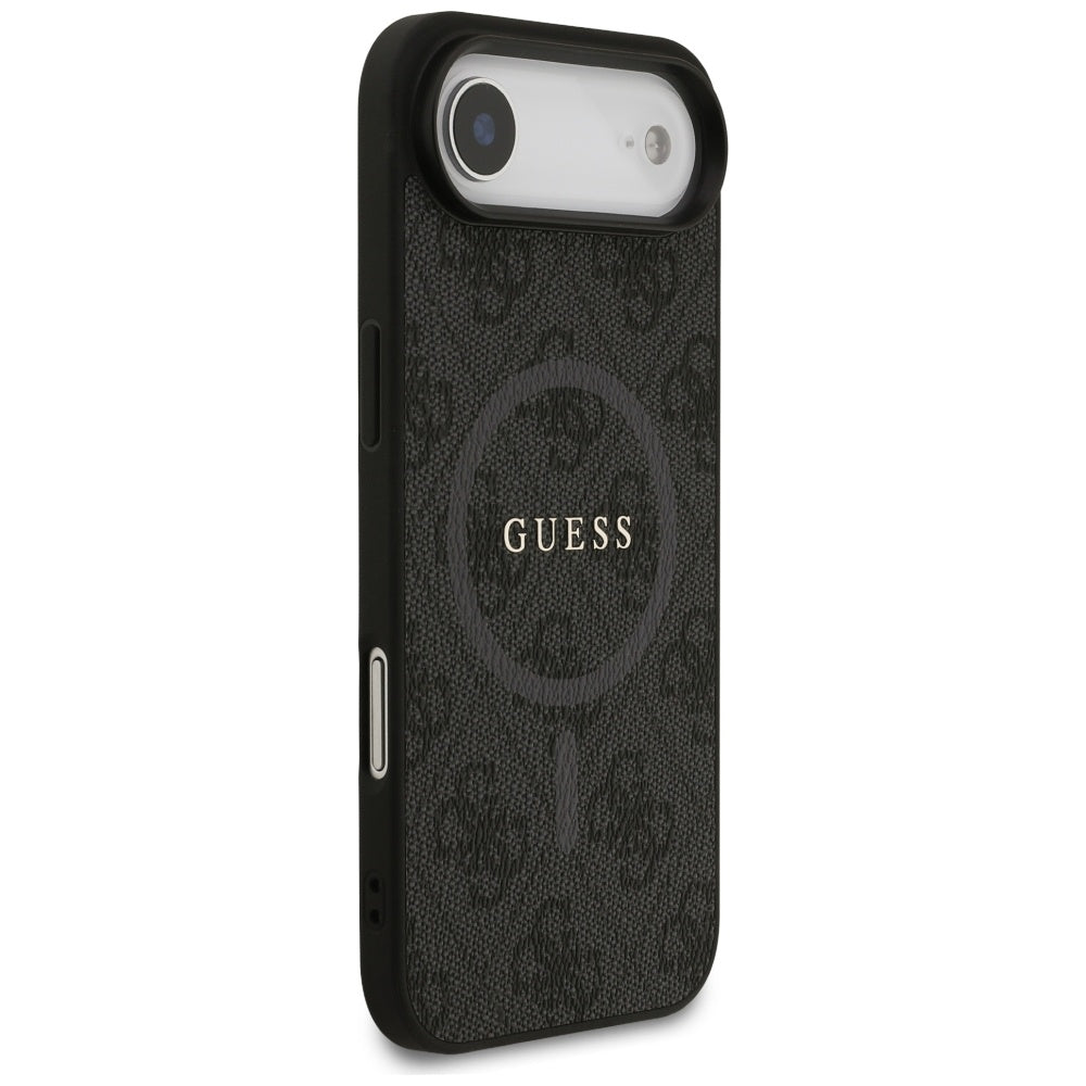 Puzdro MagSafe pre Apple iPhone 17 Air, Guess, 4G Ring Classic Logo, Čierne