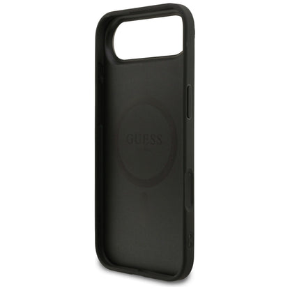 Puzdro MagSafe pre Apple iPhone 17 Air, Guess, 4G Ring Classic Logo, Čierne