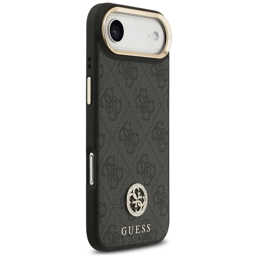 Puzdro MagSafe pre Apple iPhone 17 Air, Guess, 4G Strass Logo, Čierne
