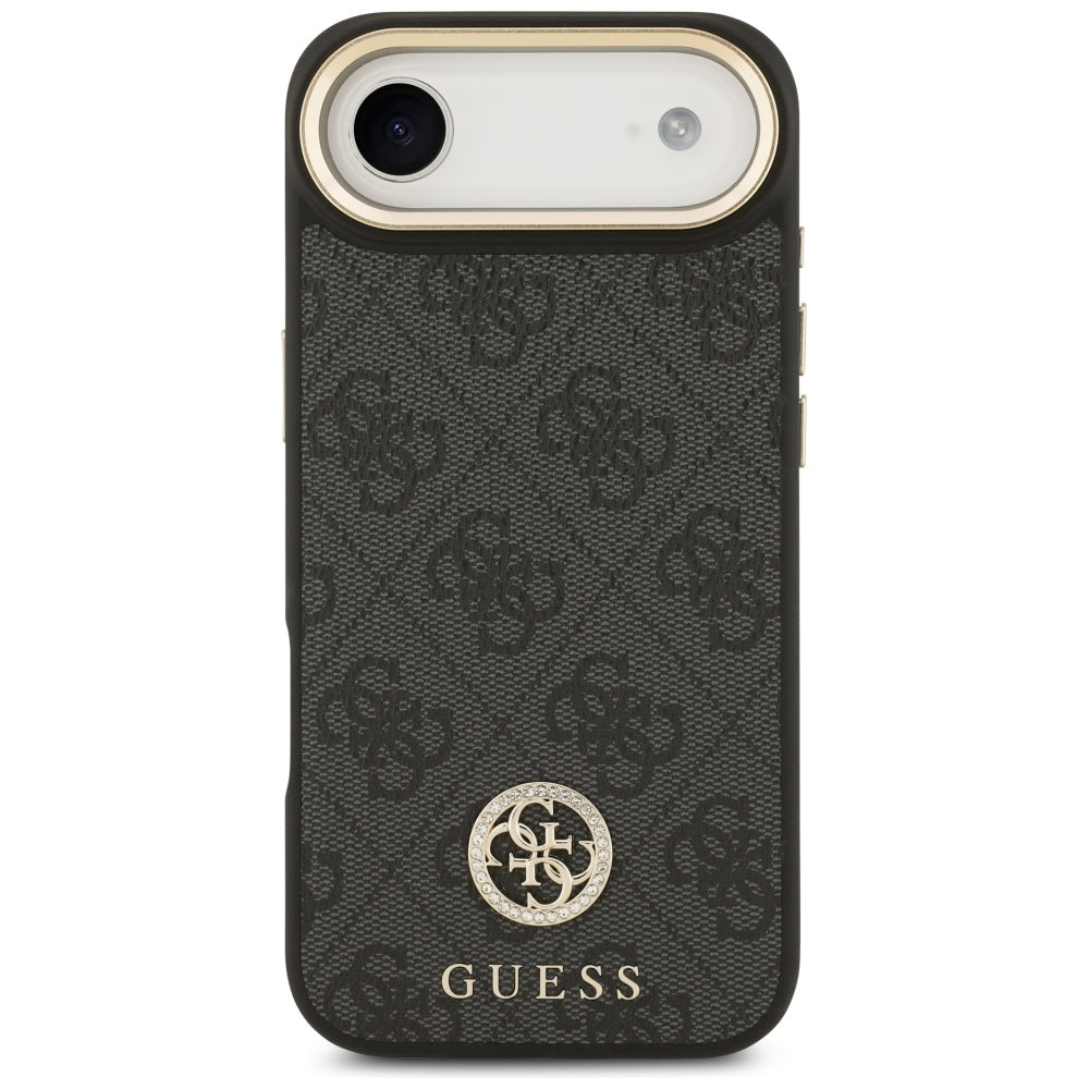 Puzdro MagSafe pre Apple iPhone 17 Air, Guess, 4G Strass Logo, Čierne