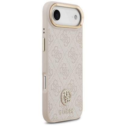 Puzdro MagSafe pre Apple iPhone 17 Air, Guess, 4G Strass Logo, Ružové