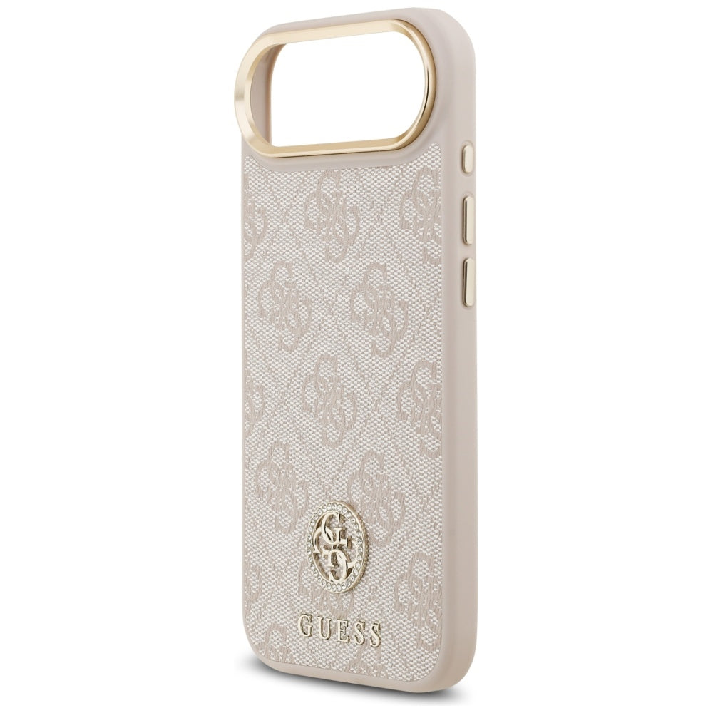 Puzdro MagSafe pre Apple iPhone 17 Air, Guess, 4G Strass Logo, Ružové