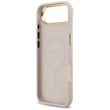Puzdro MagSafe pre Apple iPhone 17 Air, Guess, 4G Strass Logo, Ružové
