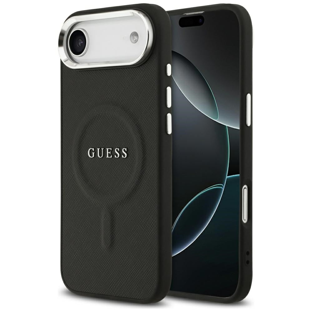 Puzdro MagSafe pre Apple iPhone 17 Air, Guess, Classic Logo, Čierne