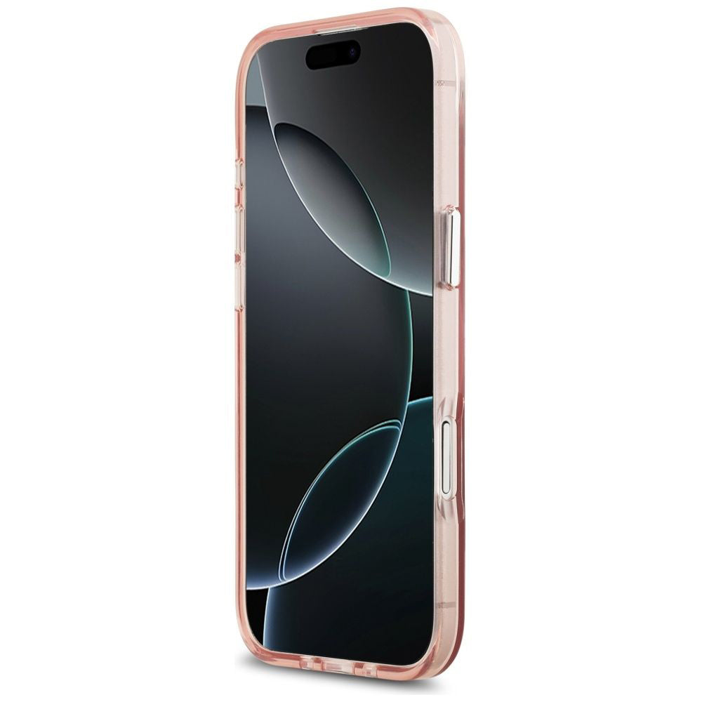 Puzdro MagSafe pre Apple iPhone 17 Air, Guess, IML Gradient Triangle Logo, Ružová