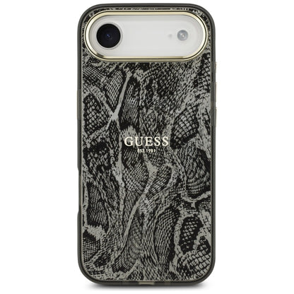 Puzdro MagSafe pre Apple iPhone 17 Air, Guess, Python Pattern, Čierne