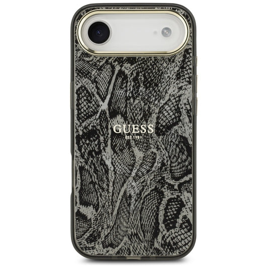Puzdro MagSafe pre Apple iPhone 17 Air, Guess, Python Pattern, Čierne