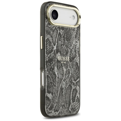 Puzdro MagSafe pre Apple iPhone 17 Air, Guess, Python Pattern, Čierne
