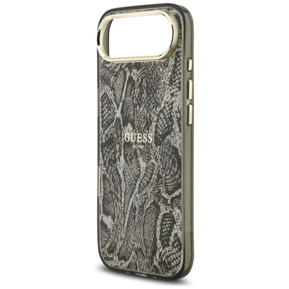 Puzdro MagSafe pre Apple iPhone 17 Air, Guess, Python Pattern, Čierne