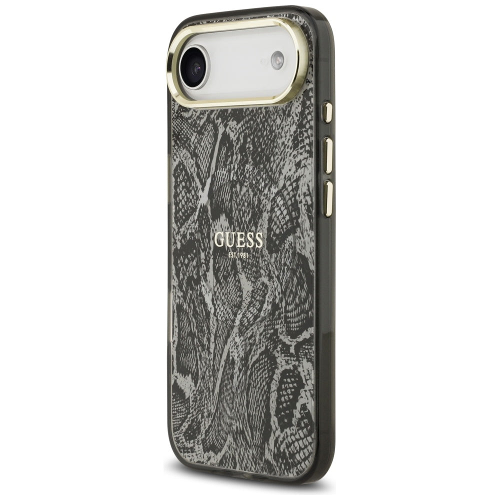 Puzdro MagSafe pre Apple iPhone 17 Air, Guess, Python Pattern, Čierne