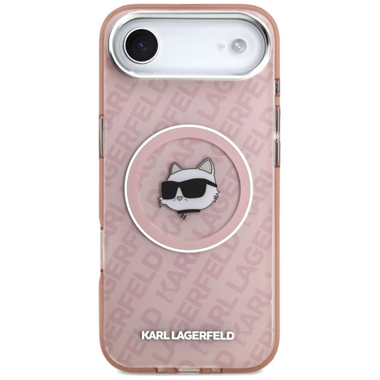 Puzdro MagSafe pre Apple iPhone 17 Air, Karl Lagerfeld, IML Choupette`s Head, Ružová