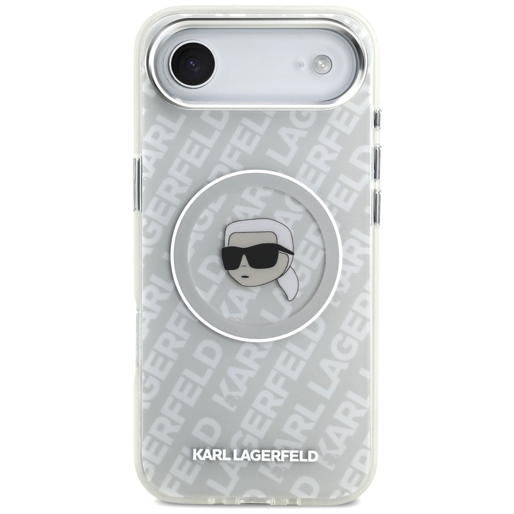 Puzdro MagSafe pre Apple iPhone 17 Air, Karl Lagerfeld, IML Karl`s Head, Sivá