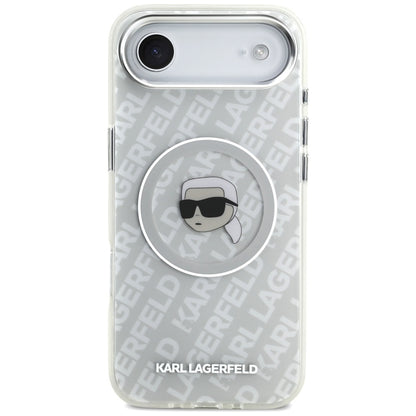 Puzdro MagSafe pre Apple iPhone 17 Air, Karl Lagerfeld, IML Karl`s Head, Sivá