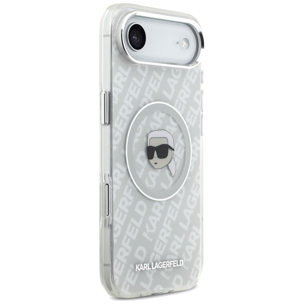 Puzdro MagSafe pre Apple iPhone 17 Air, Karl Lagerfeld, IML Karl`s Head, Sivá