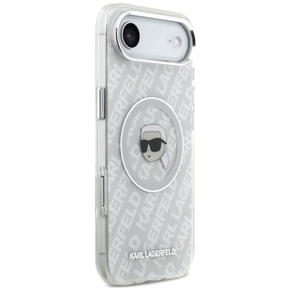 Puzdro MagSafe pre Apple iPhone 17 Air, Karl Lagerfeld, IML Karl`s Head, Sivá