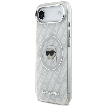 Puzdro MagSafe pre Apple iPhone 17 Air, Karl Lagerfeld, IML Karl`s Head, Sivá