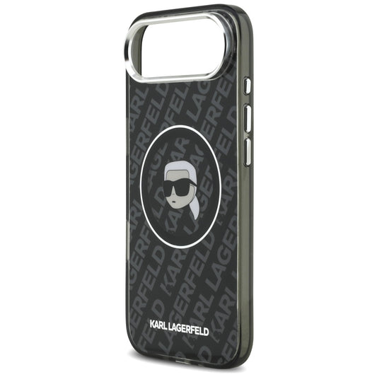 Puzdro MagSafe pre Apple iPhone 17 Air, Karl Lagerfeld, IML Karl`s Head, Čierne