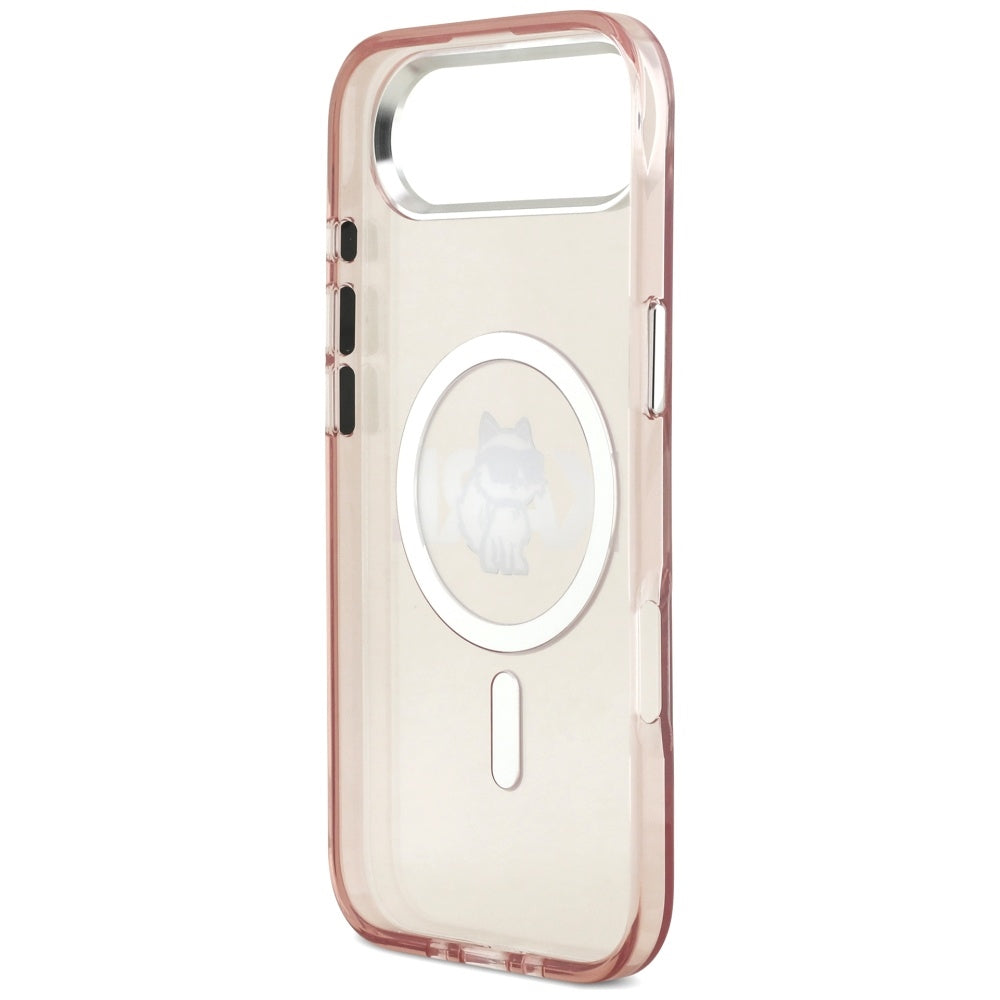 Puzdro MagSafe pre Apple iPhone 17 Air, Karl Lagerfeld, IML Sketch Logo Choupette, Ružová