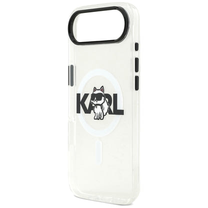 Puzdro MagSafe pre Apple iPhone 17 Air, Karl Lagerfeld, IML Sketch Logo Choupette, Priehľadné