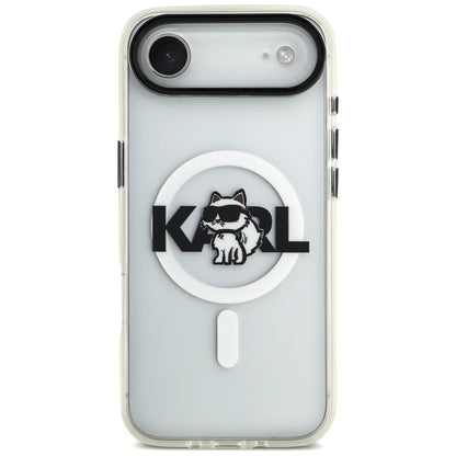 Puzdro MagSafe pre Apple iPhone 17 Air, Karl Lagerfeld, IML Sketch Logo Choupette, Priehľadné