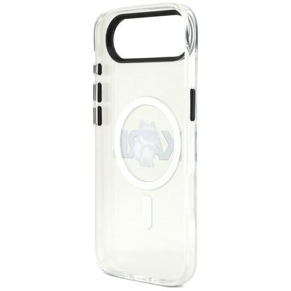 Puzdro MagSafe pre Apple iPhone 17 Air, Karl Lagerfeld, IML Sketch Logo Choupette, Priehľadné