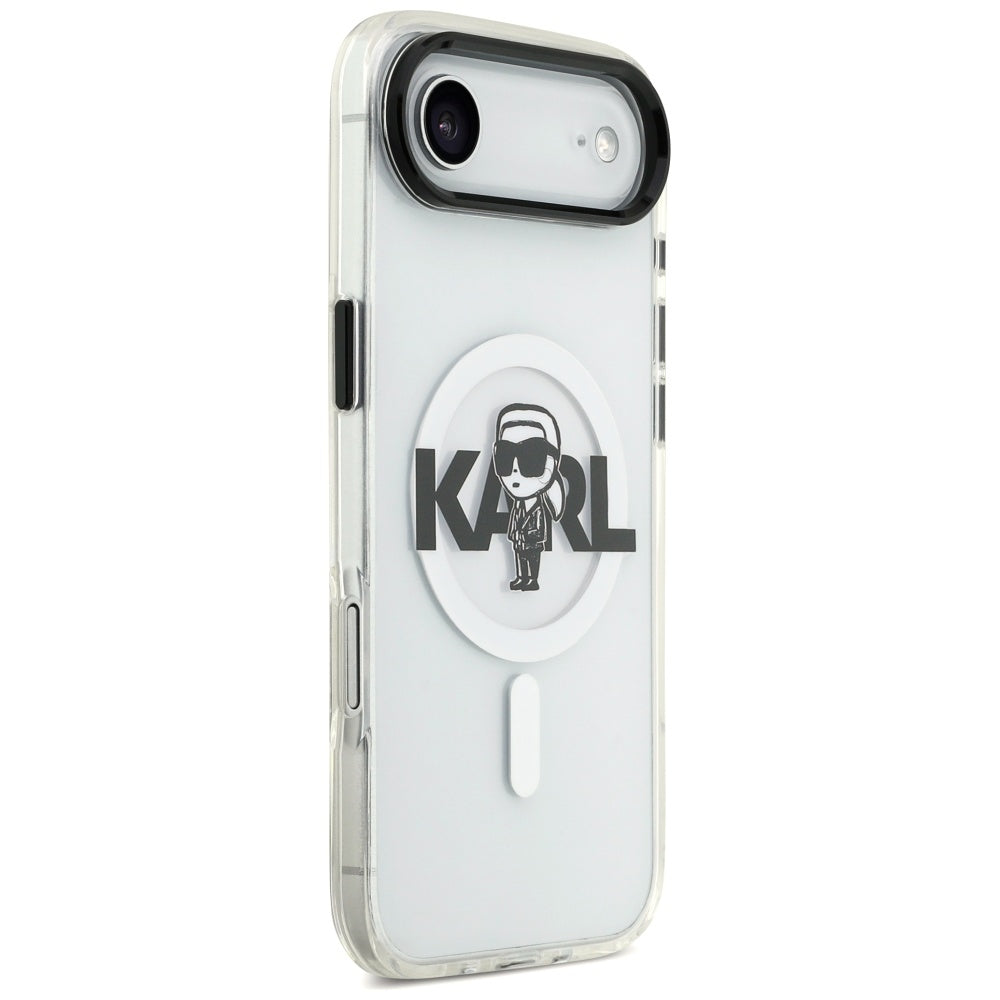 Puzdro MagSafe pre Apple iPhone 17 Air, Karl Lagerfeld, IML Sketch Logo Karl, Priehľadné
