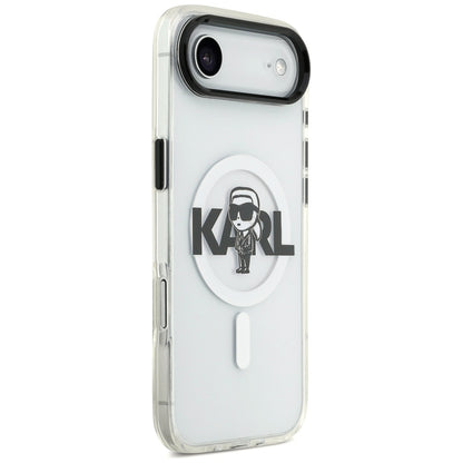 Puzdro MagSafe pre Apple iPhone 17 Air, Karl Lagerfeld, IML Sketch Logo Karl, Priehľadné