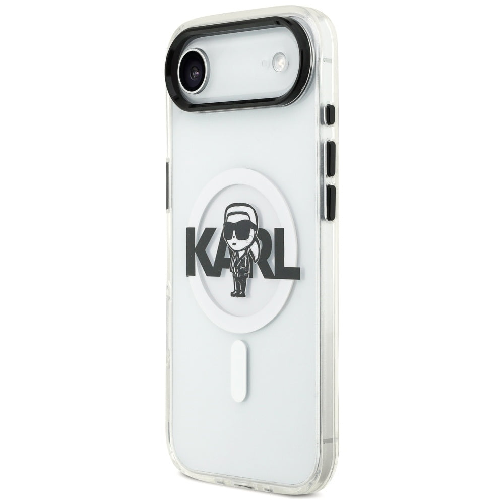 Puzdro MagSafe pre Apple iPhone 17 Air, Karl Lagerfeld, IML Sketch Logo Karl, Priehľadné