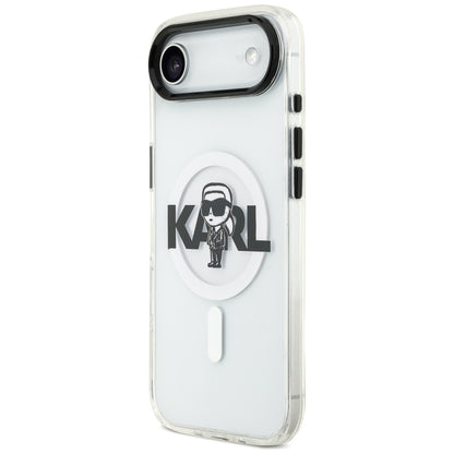 Puzdro MagSafe pre Apple iPhone 17 Air, Karl Lagerfeld, IML Sketch Logo Karl, Priehľadné