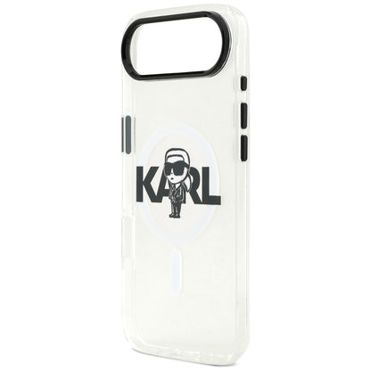 Puzdro MagSafe pre Apple iPhone 17 Air, Karl Lagerfeld, IML Sketch Logo Karl, Priehľadné