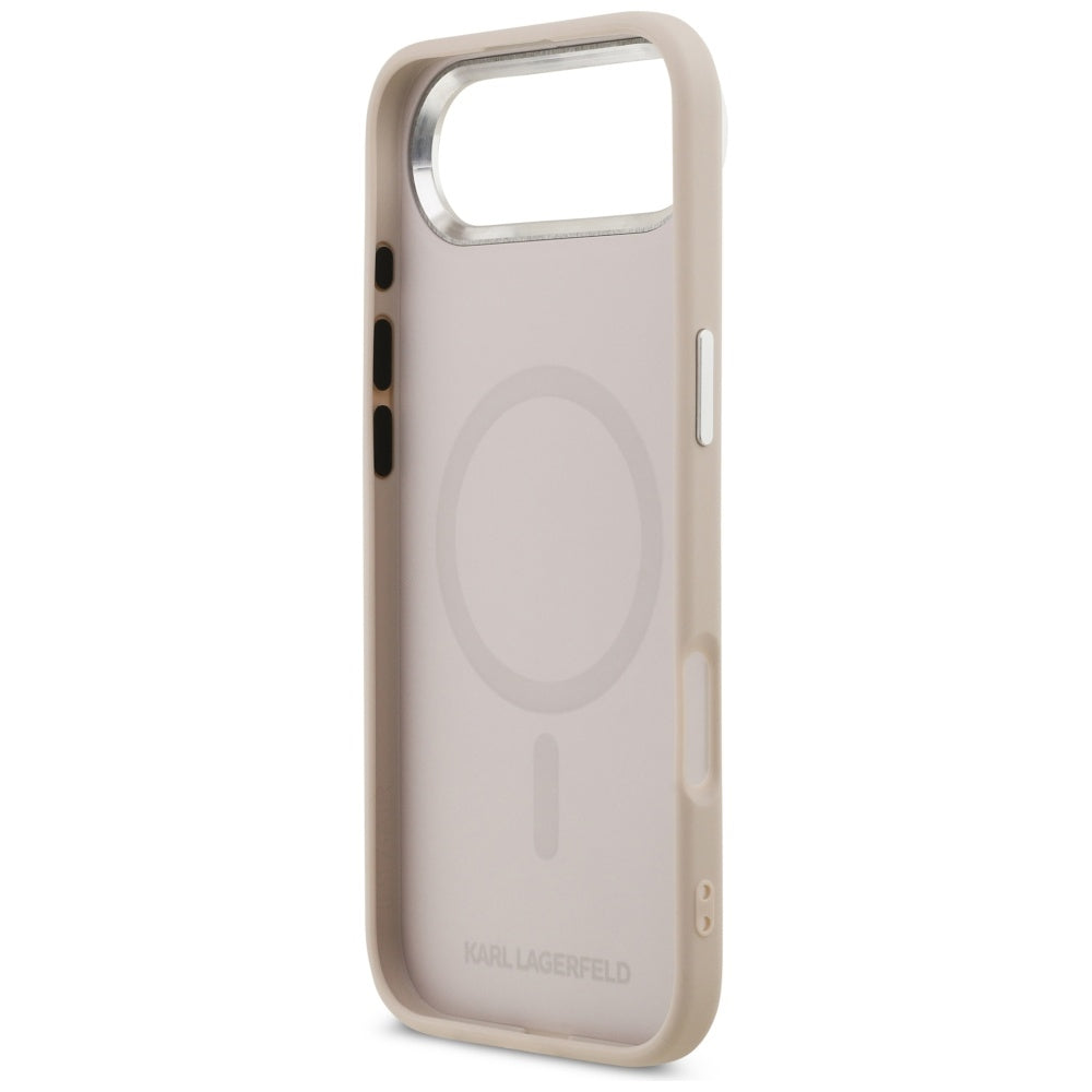 Puzdro MagSafe pre Apple iPhone 17 Air, Karl Lagerfeld, Karl & Choupette Pins, Ružová