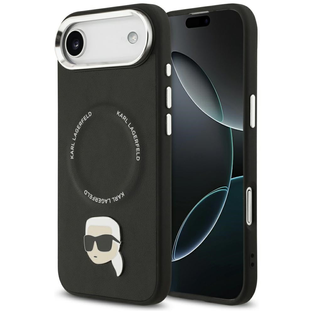 Puzdro MagSafe pre Apple iPhone 17 Air, Karl Lagerfeld, Karl Pin, Čierne
