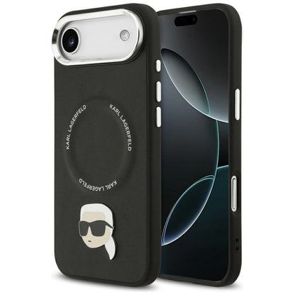 Puzdro MagSafe pre Apple iPhone 17 Air, Karl Lagerfeld, Karl Pin, Čierne