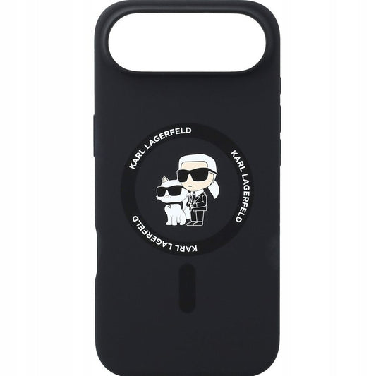 Puzdro MagSafe pre Apple iPhone 17 Air, Karl Lagerfeld, Ring Karl & Choupette, Čierne