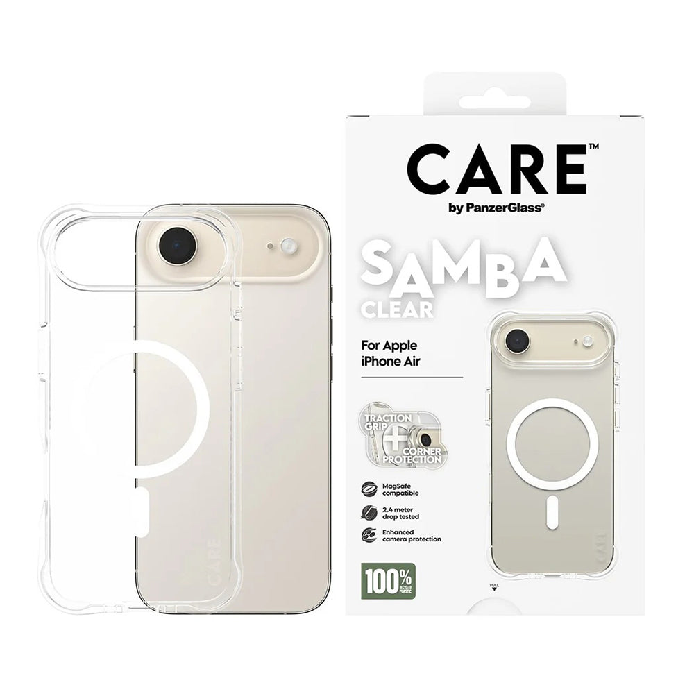 Puzdro MagSafe pre Apple iPhone 17 Air, PanzerGlass, Care Fashionable, Transparentné Biele