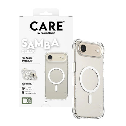 Puzdro MagSafe pre Apple iPhone 17 Air, PanzerGlass, Care Fashionable, Transparentné Biele