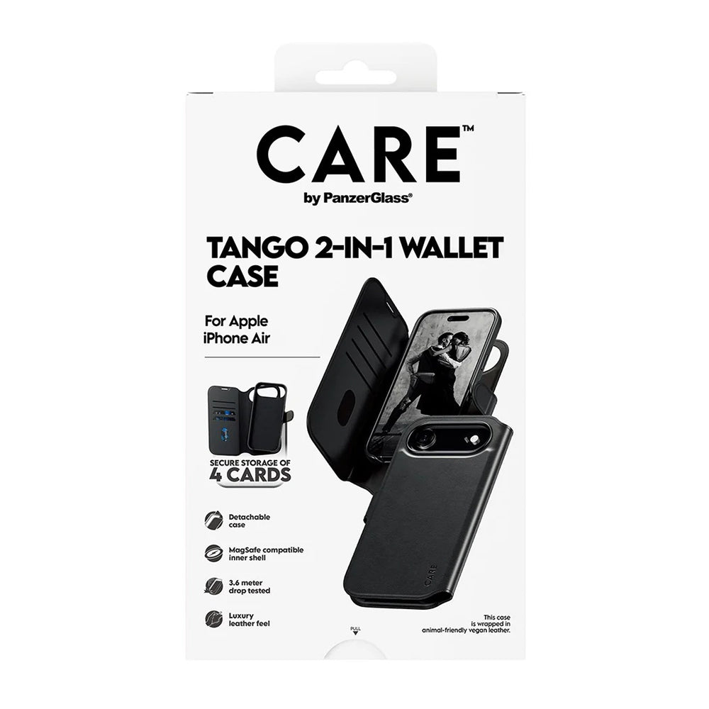 Puzdro MagSafe pre Apple iPhone 17 Air, PanzerGlass, Care Feature Tango Two-in-One, Čierne