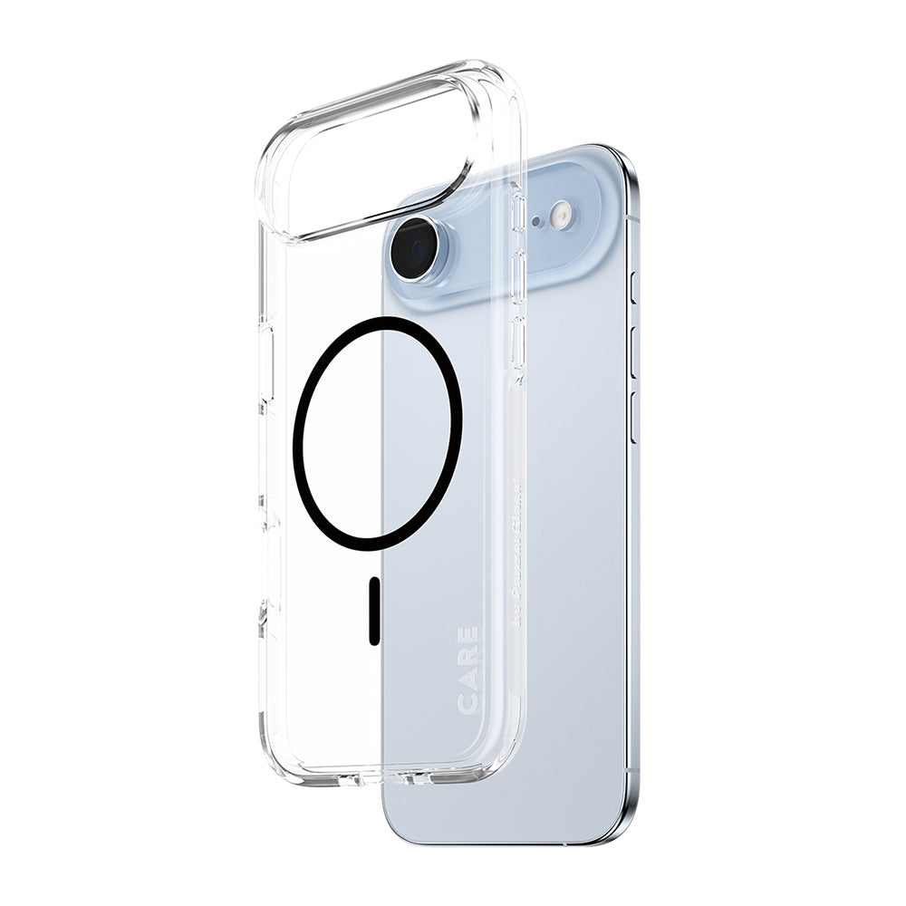 Puzdro MagSafe pre Apple iPhone 17 Air, PanzerGlass, Care Urban Explorer, Čierna Transparentná