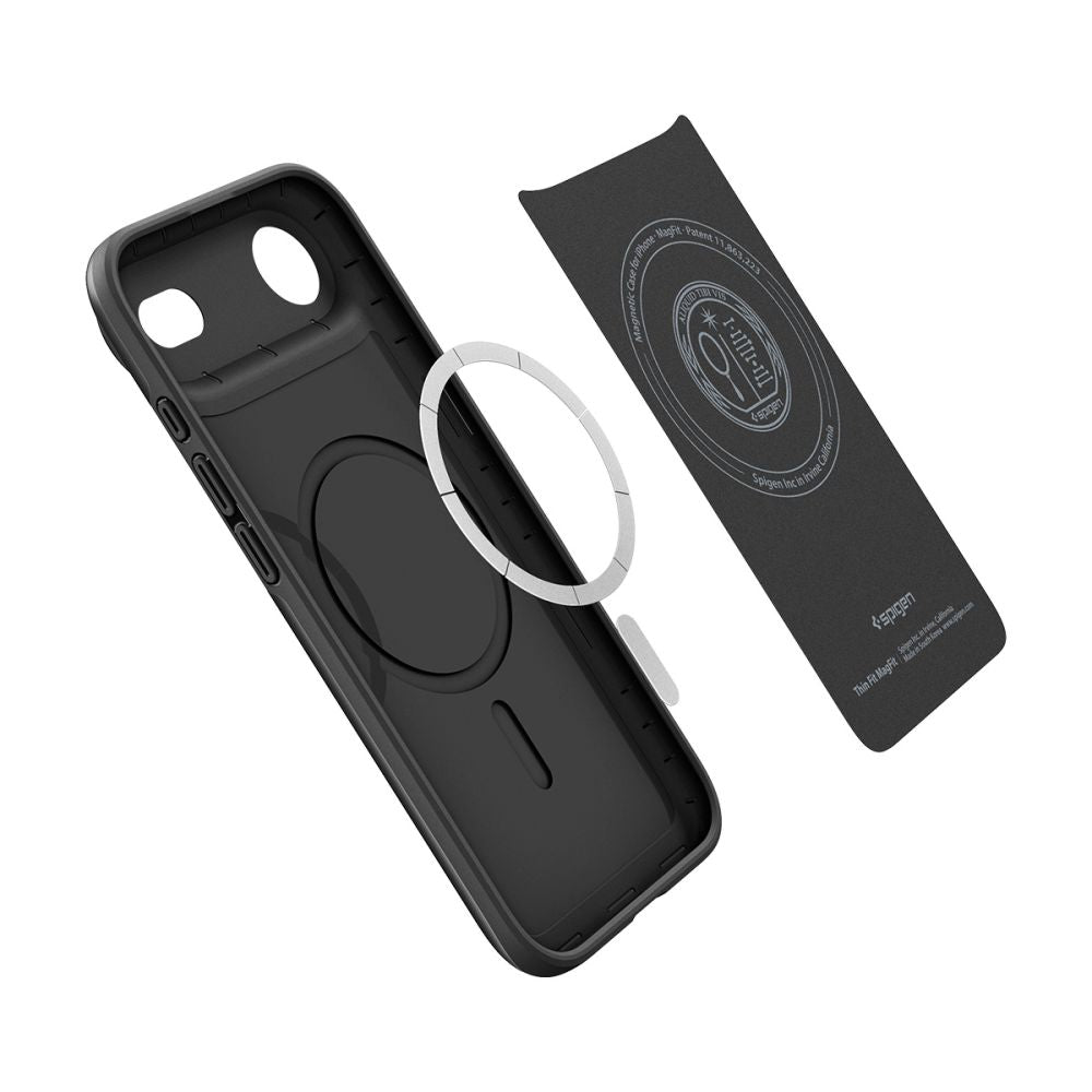 Puzdro MagSafe pre Apple iPhone 17 Air, Spigen, Thin Fit, Čierne
