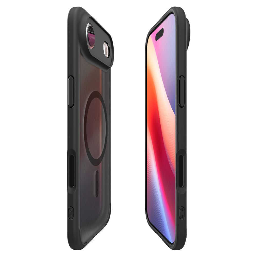 Puzdro MagSafe pre Apple iPhone 17 Air, Spigen, Ultra Hybrid, Saténová čierna