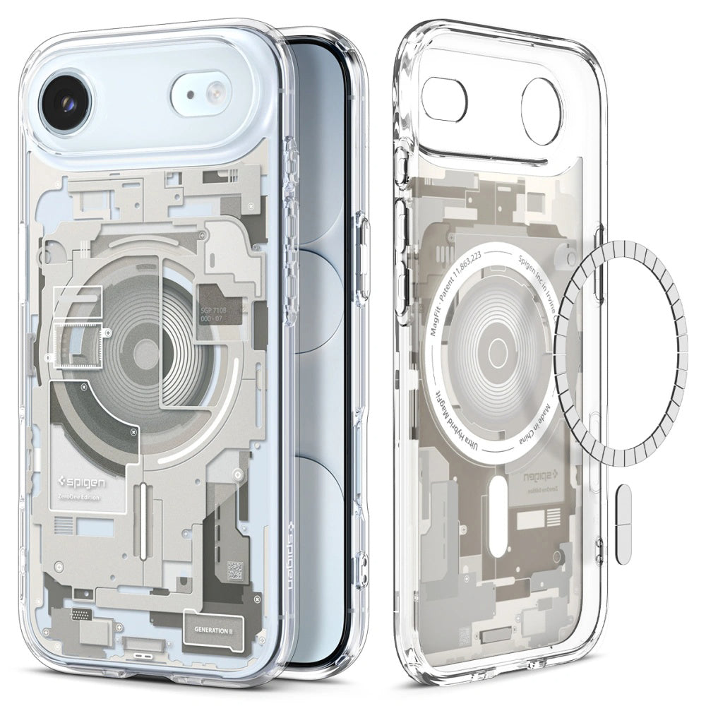 Puzdro MagSafe pre Apple iPhone 17 Air, Spigen, Ultra Hybrid Zero One, Béžová